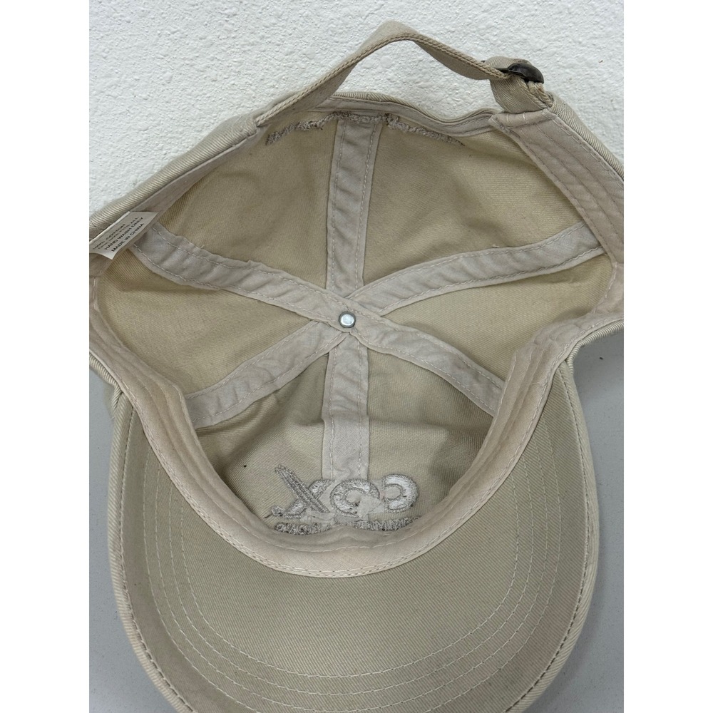 Crown Royal Hat Baseball Cap Adjustable Adult Tan‎ Purple Logo - Picture 11 of 12